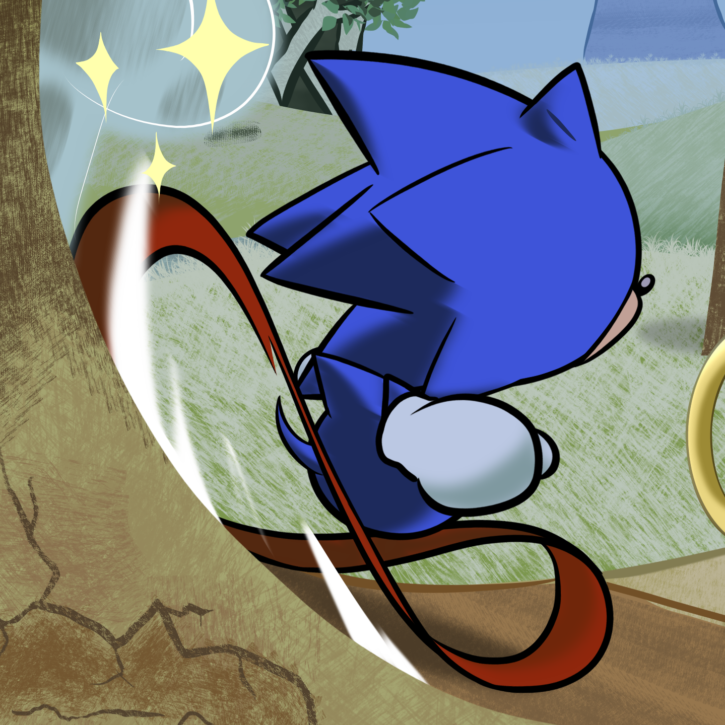 Sonic Speeding Down Never Lake